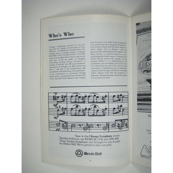 Lunching Stagebill 1978 Drury Lane Theatre Alan Gross Mike Nussbaum Gaines - Picture 5 of 6